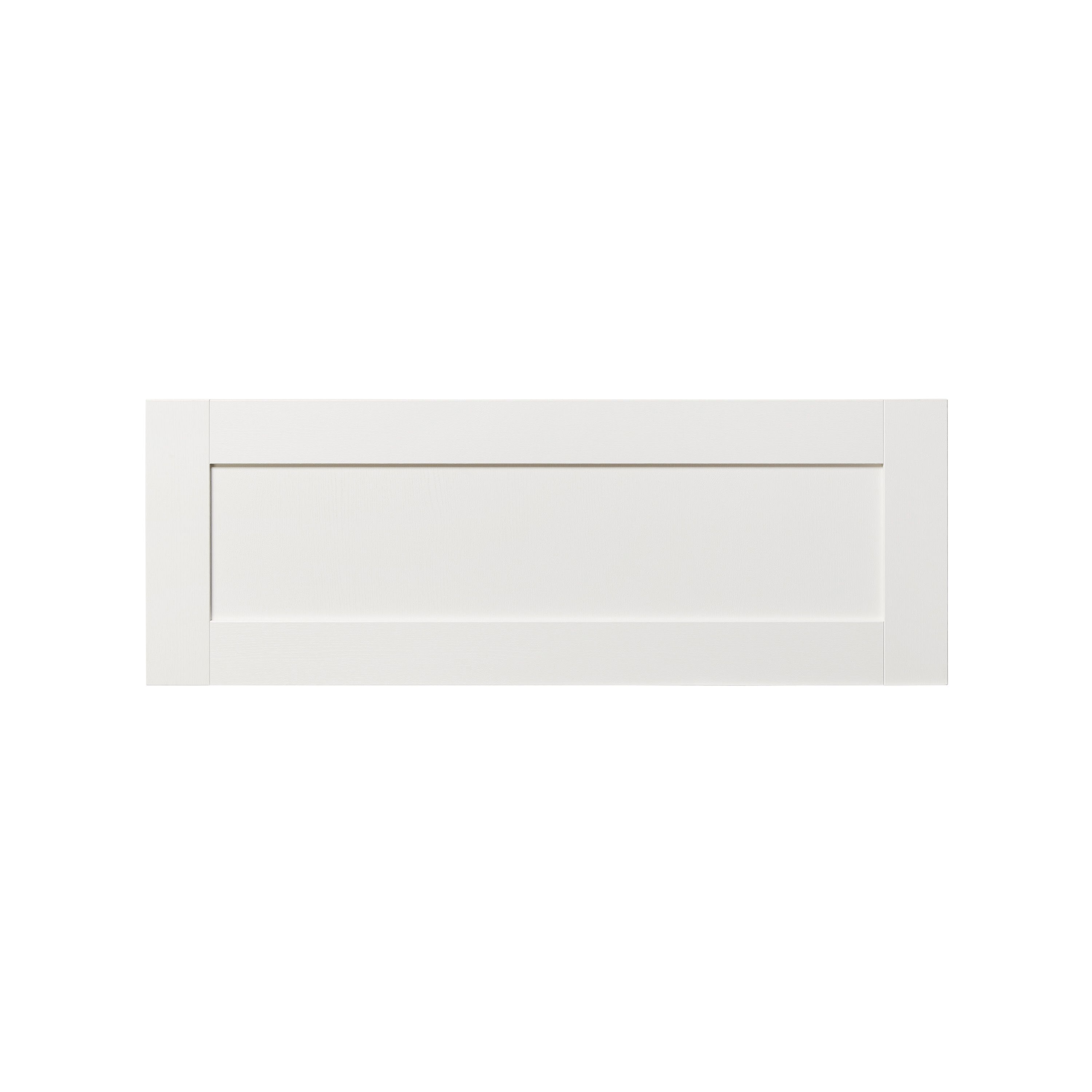 GoodHome Alpinia Matt ivory wood effect Shaker 2 drawer front, bridging door & bi-fold door 1000mm