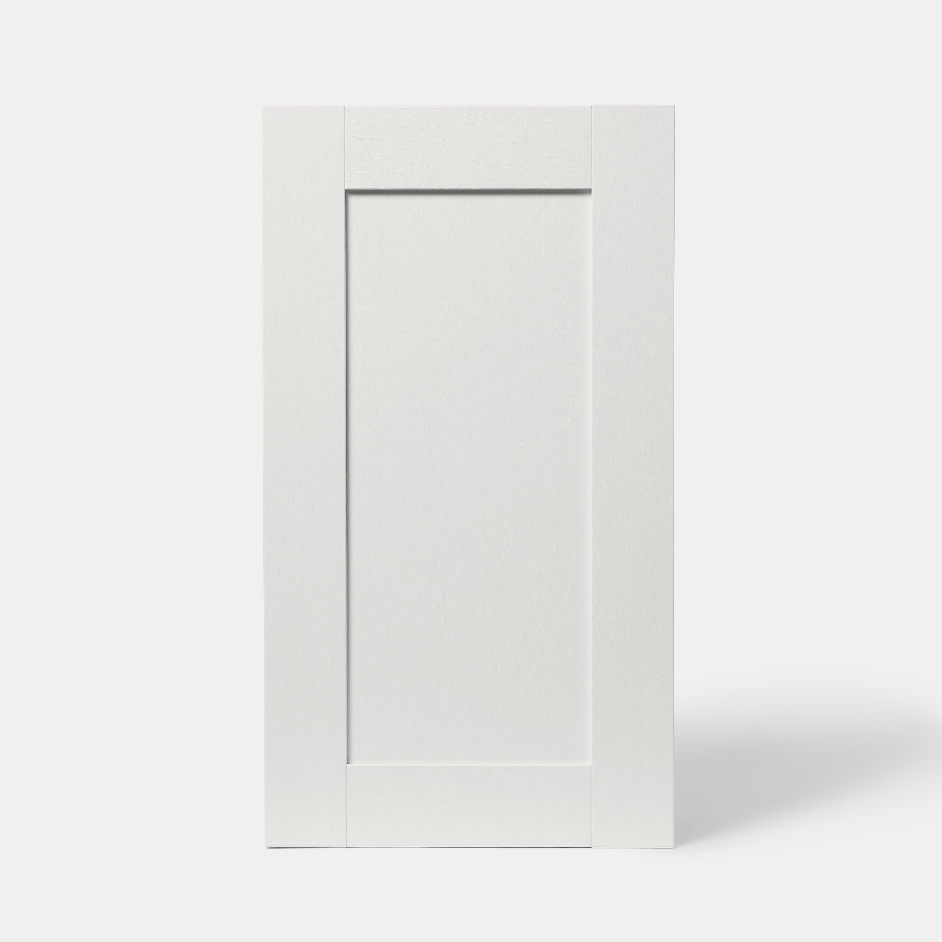 GoodHome Alpinia Matt ivory wood effect Shaker Highline Cabinet door (W)450mm (H)715mm (T)18mm