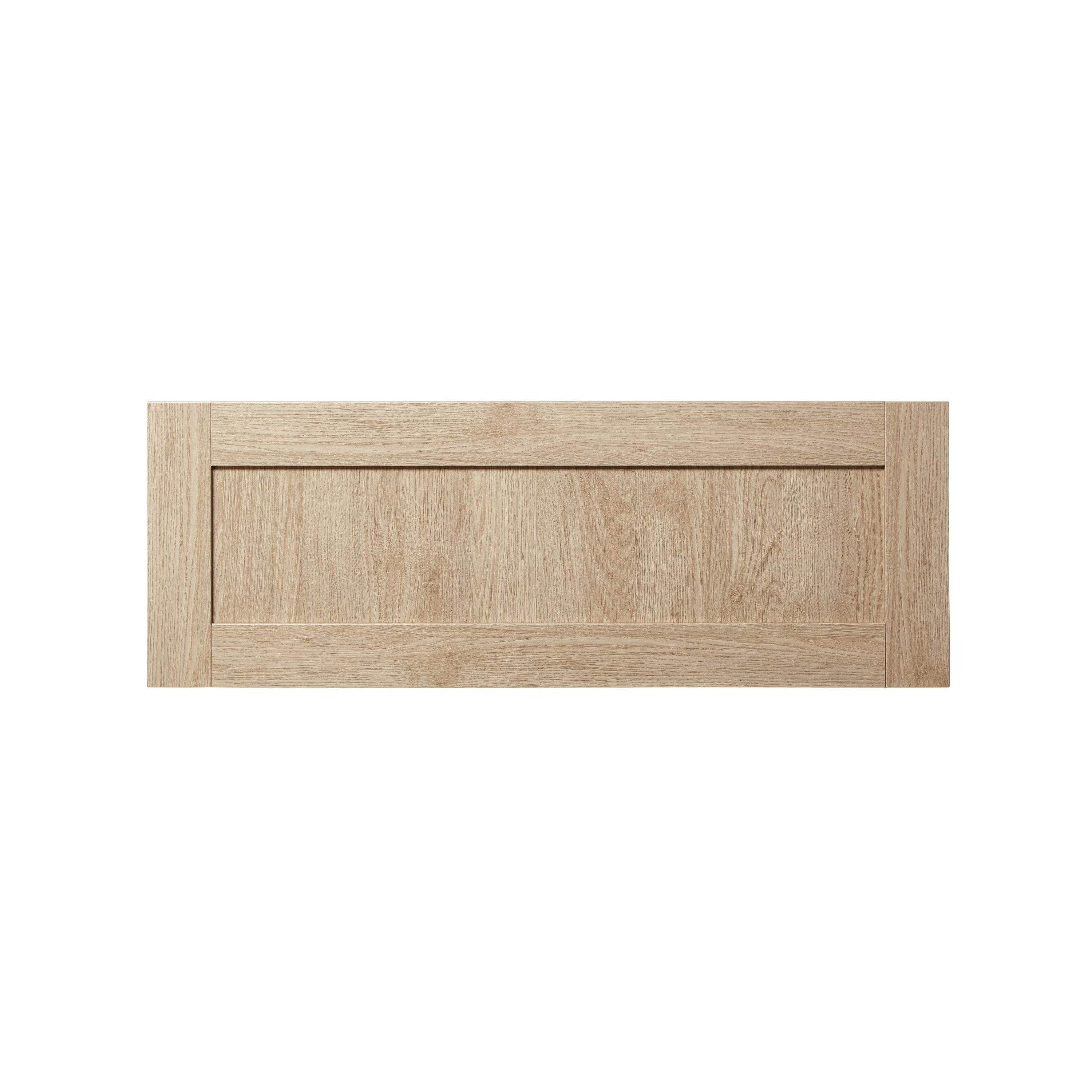 GoodHome Alpinia Matt light oak effect Shaker 2 drawer front, bridging door & bi-fold door 1000mm