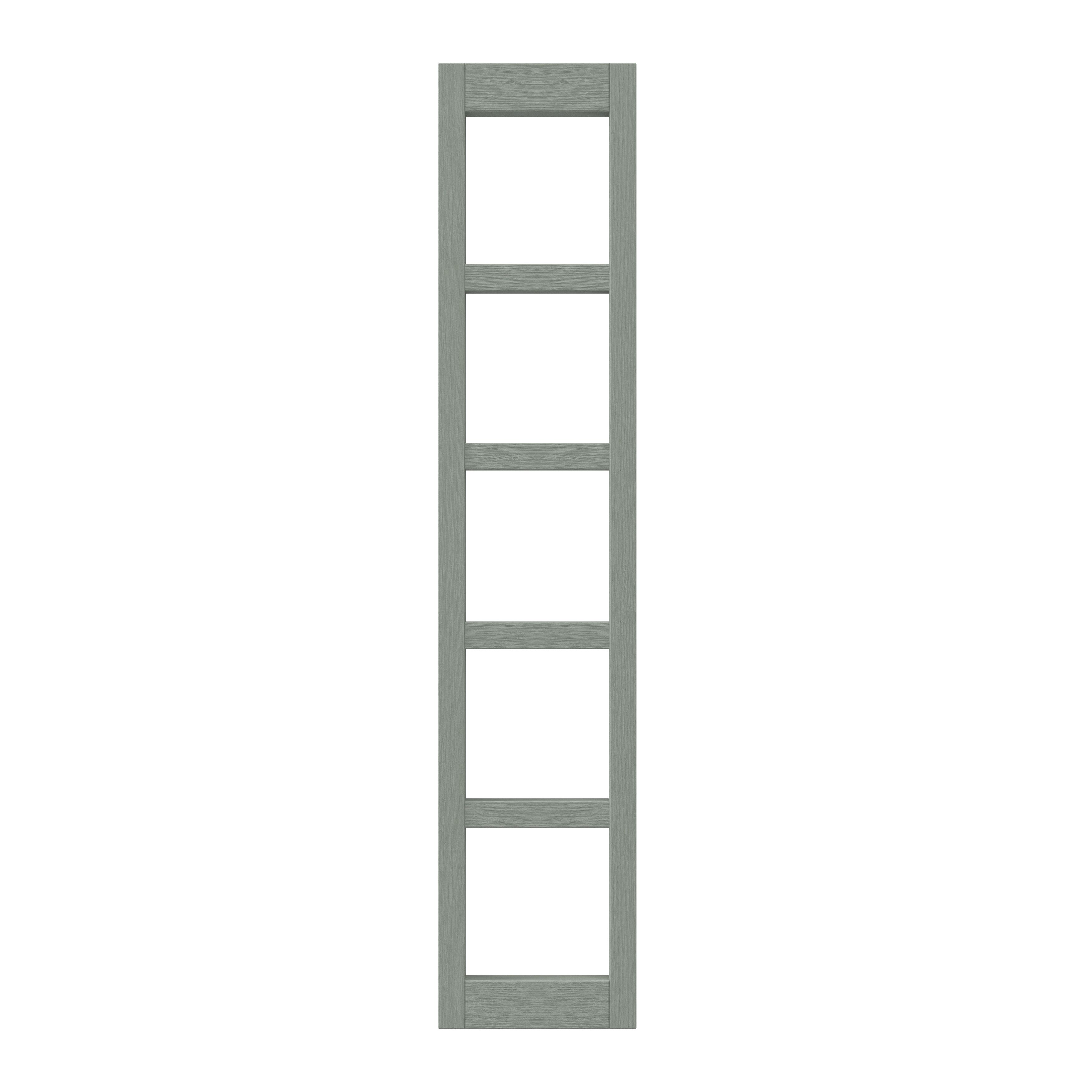 GoodHome Alpinia Matt Reed Green Wine rack fascia, (H)715mm (W)147mm