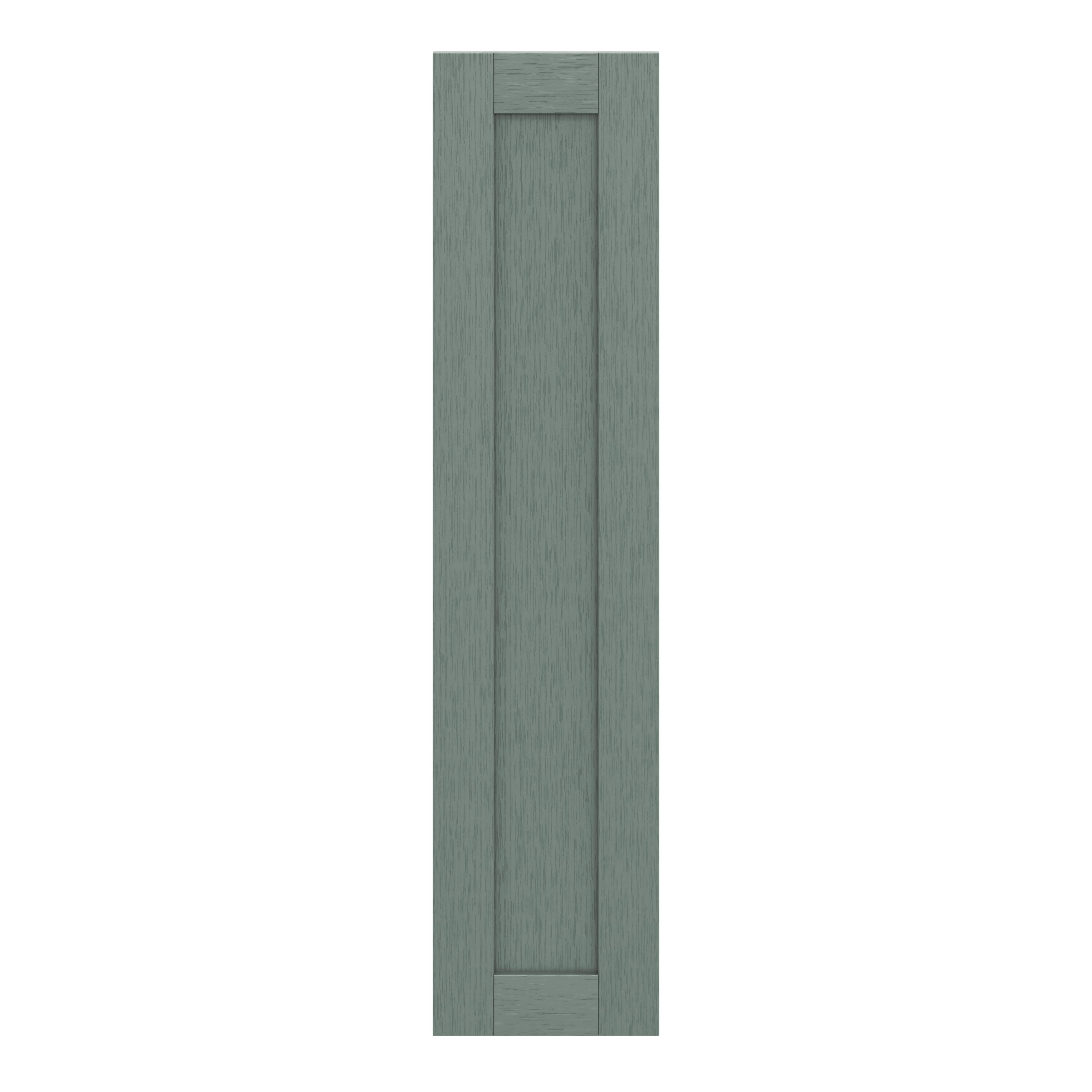 GoodHome Alpinia Matt reed green wood effect Shaker Larder Cabinet door (W)300mm (H)1287mm (T)18mm