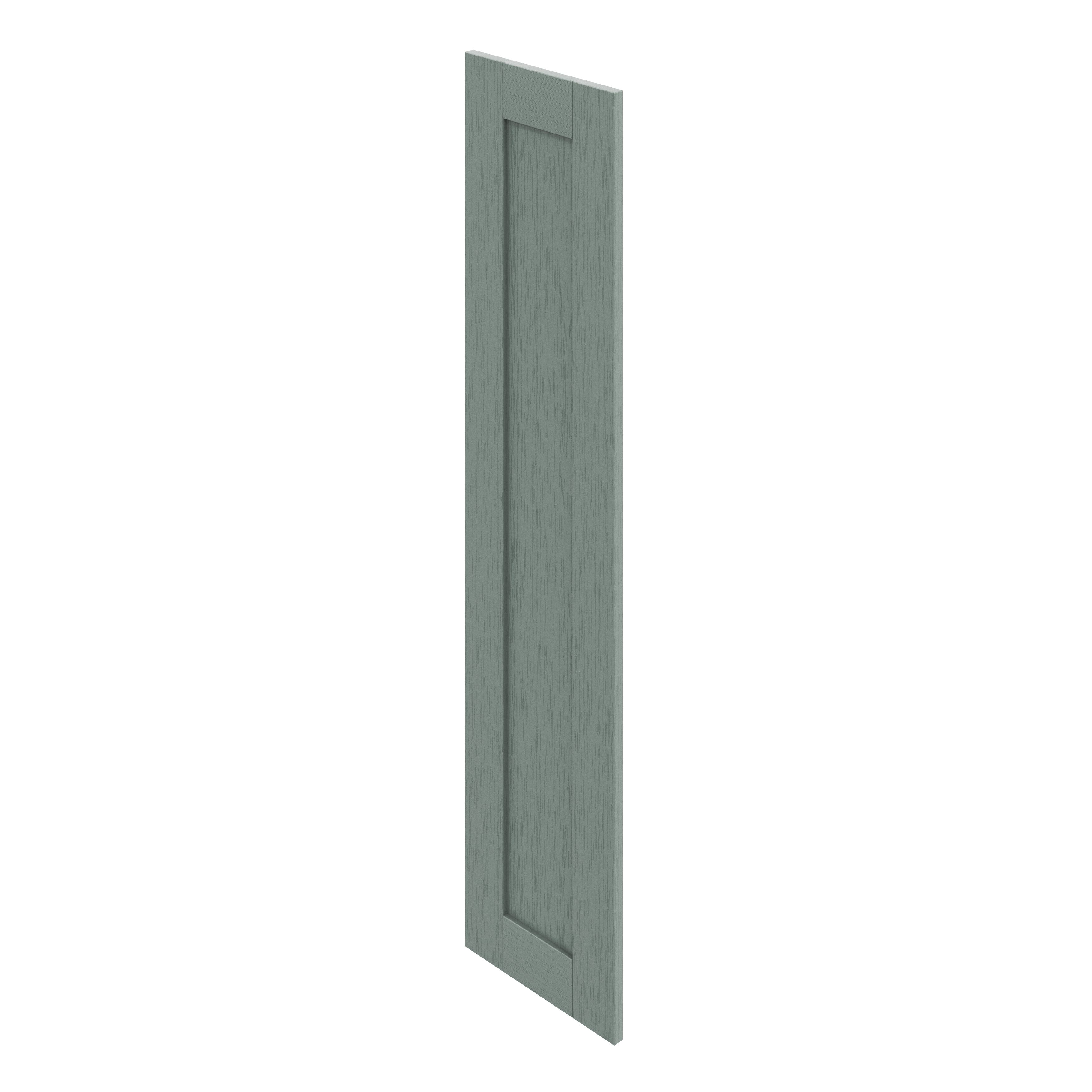 GoodHome Alpinia Matt reed green wood effect Shaker Larder Cabinet door (W)300mm (H)1287mm (T)18mm