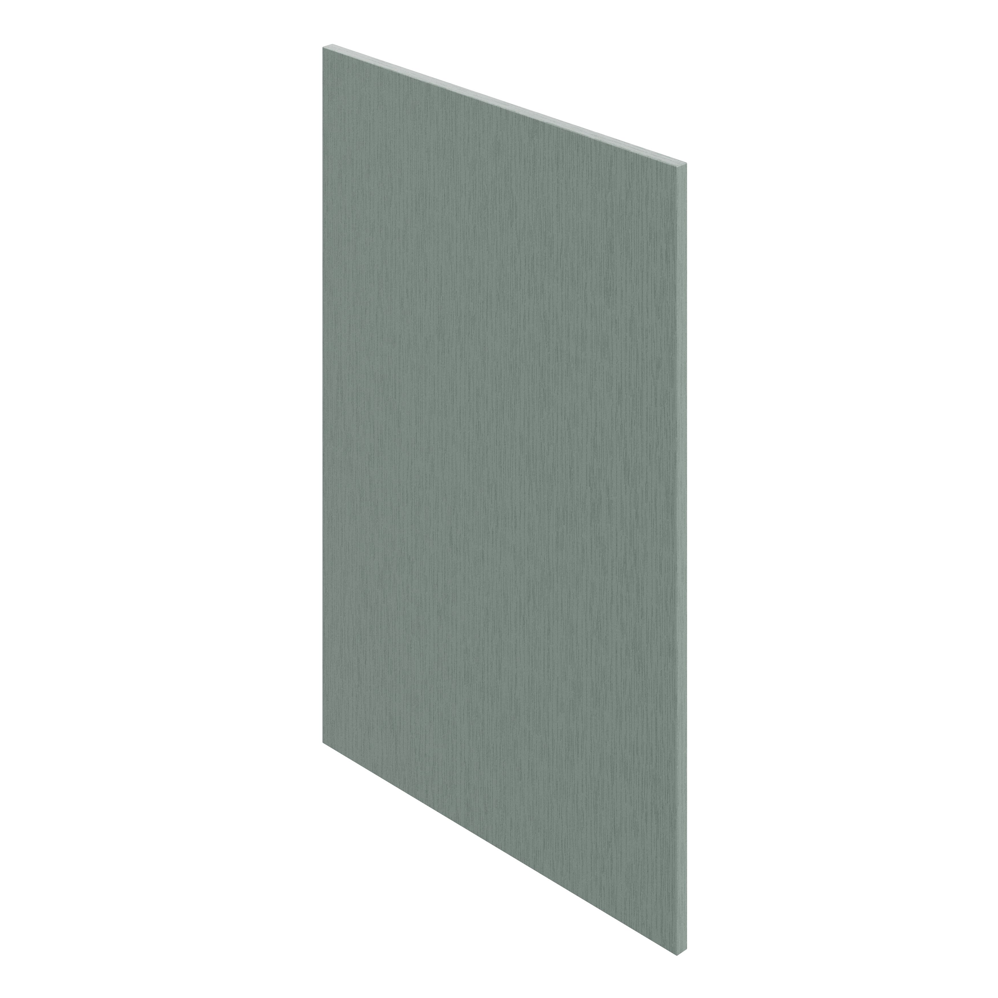 GoodHome Alpinia Matt reed green wood effect Standard End support panel (H)870mm (W)590mm