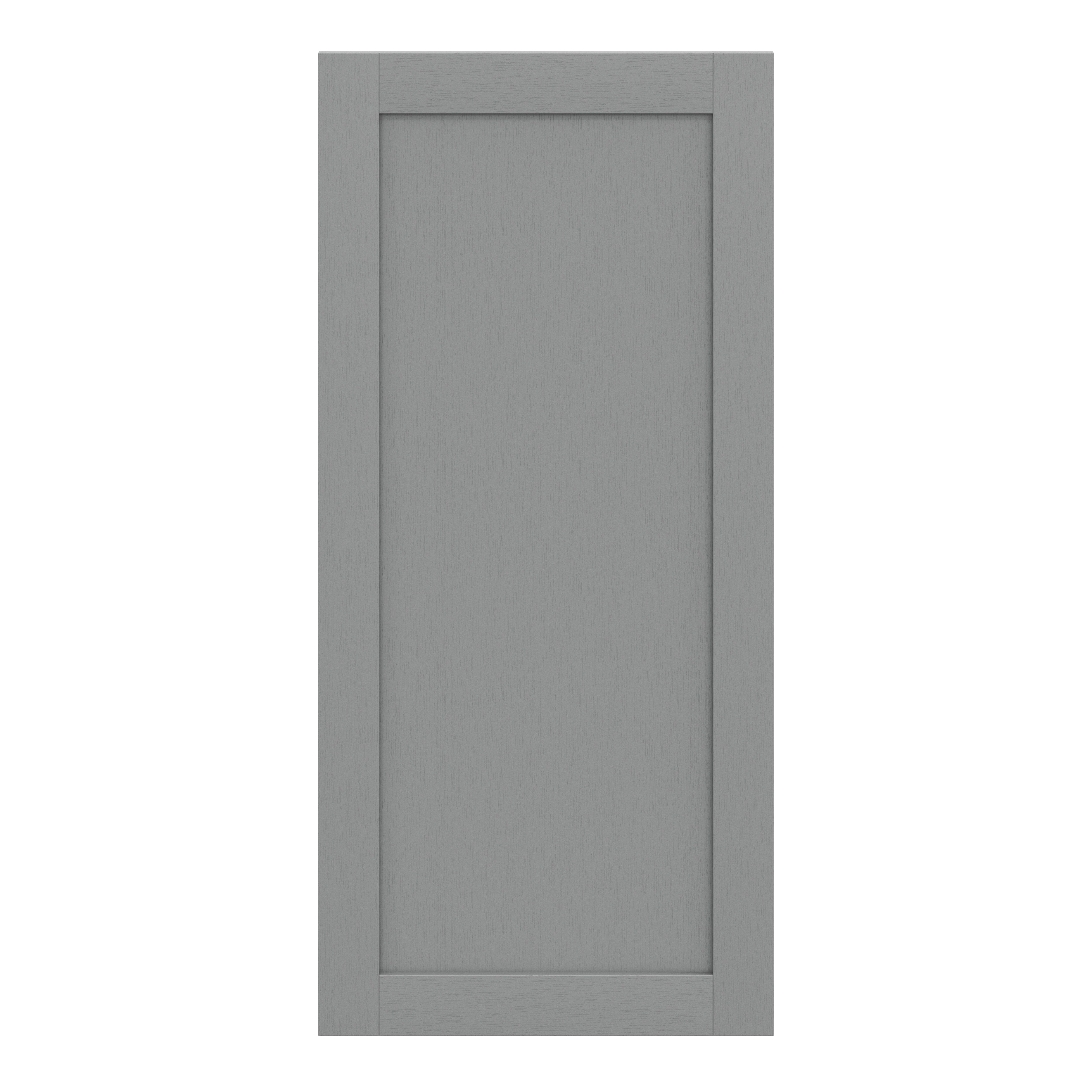 GoodHome Alpinia Matt Slate Grey Painted Wood Effect Shaker 70:30 Larder/Fridge Cabinet door (W)600mm (H)1287mm (T)18mm