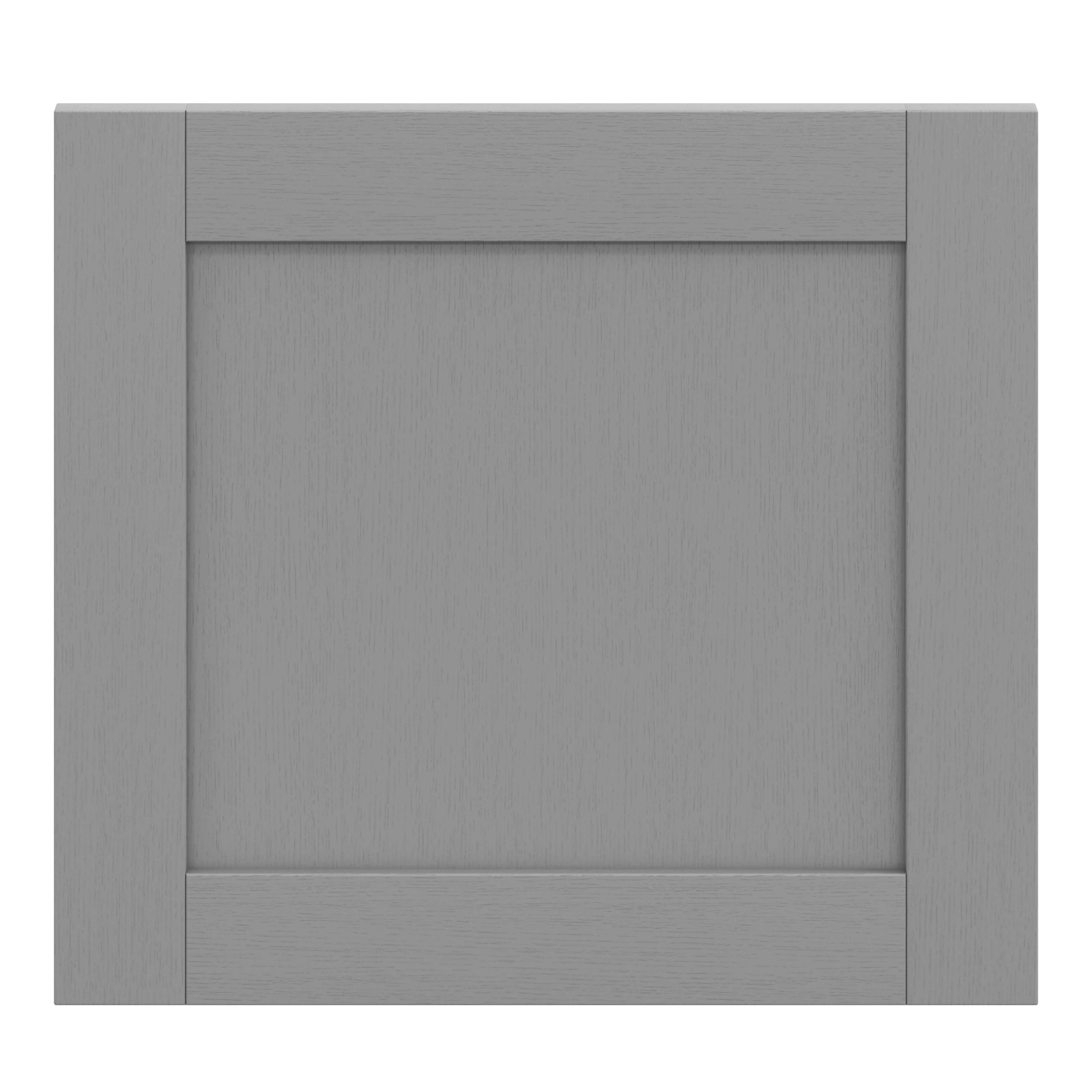 GoodHome Alpinia Matt Slate Grey Painted Wood Effect Shaker Appliance Cabinet door (W)600mm (H)543mm (T)18mm