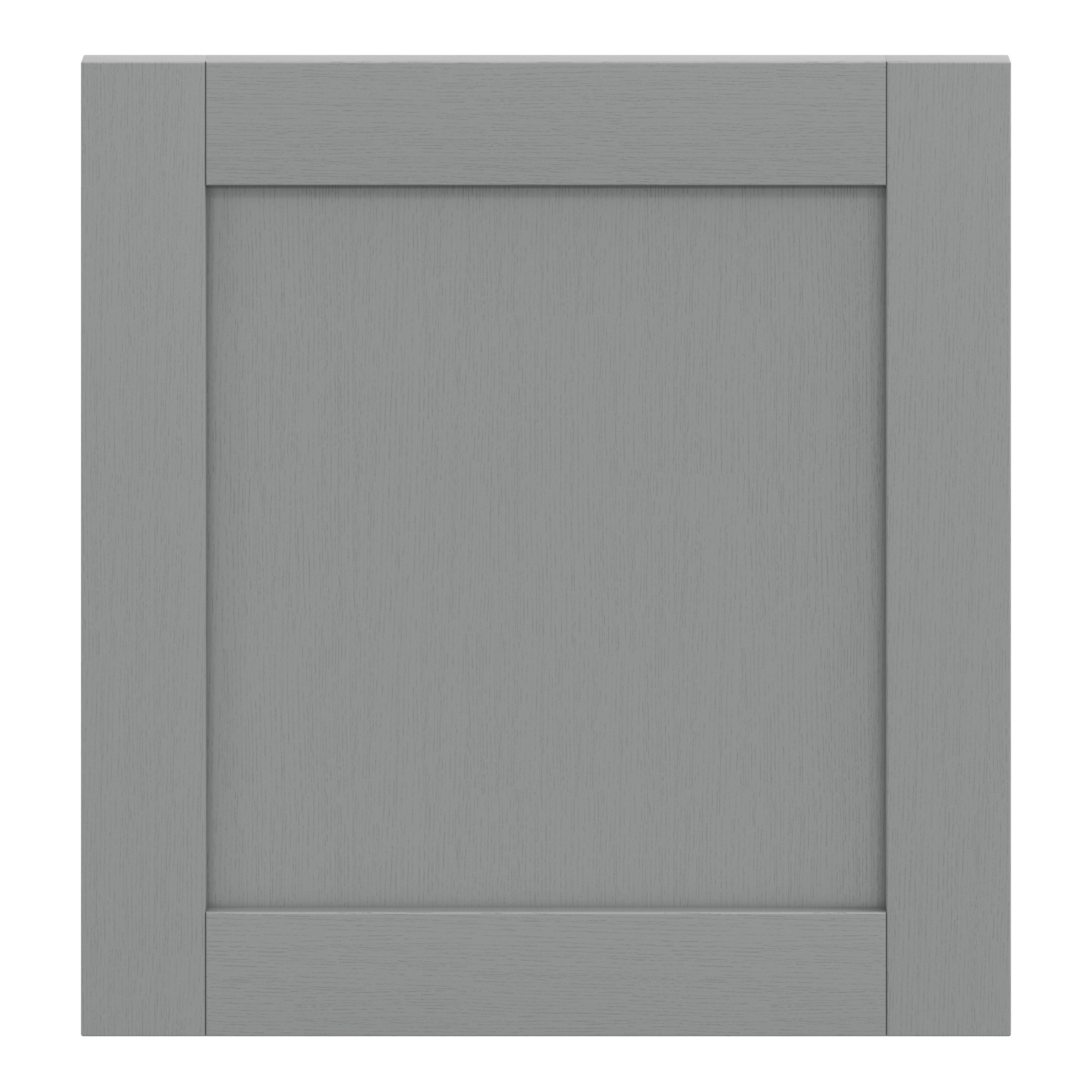 GoodHome Alpinia Matt Slate Grey Painted Wood Effect Shaker Appliance Cabinet door (W)600mm (H)626mm (T)18mm