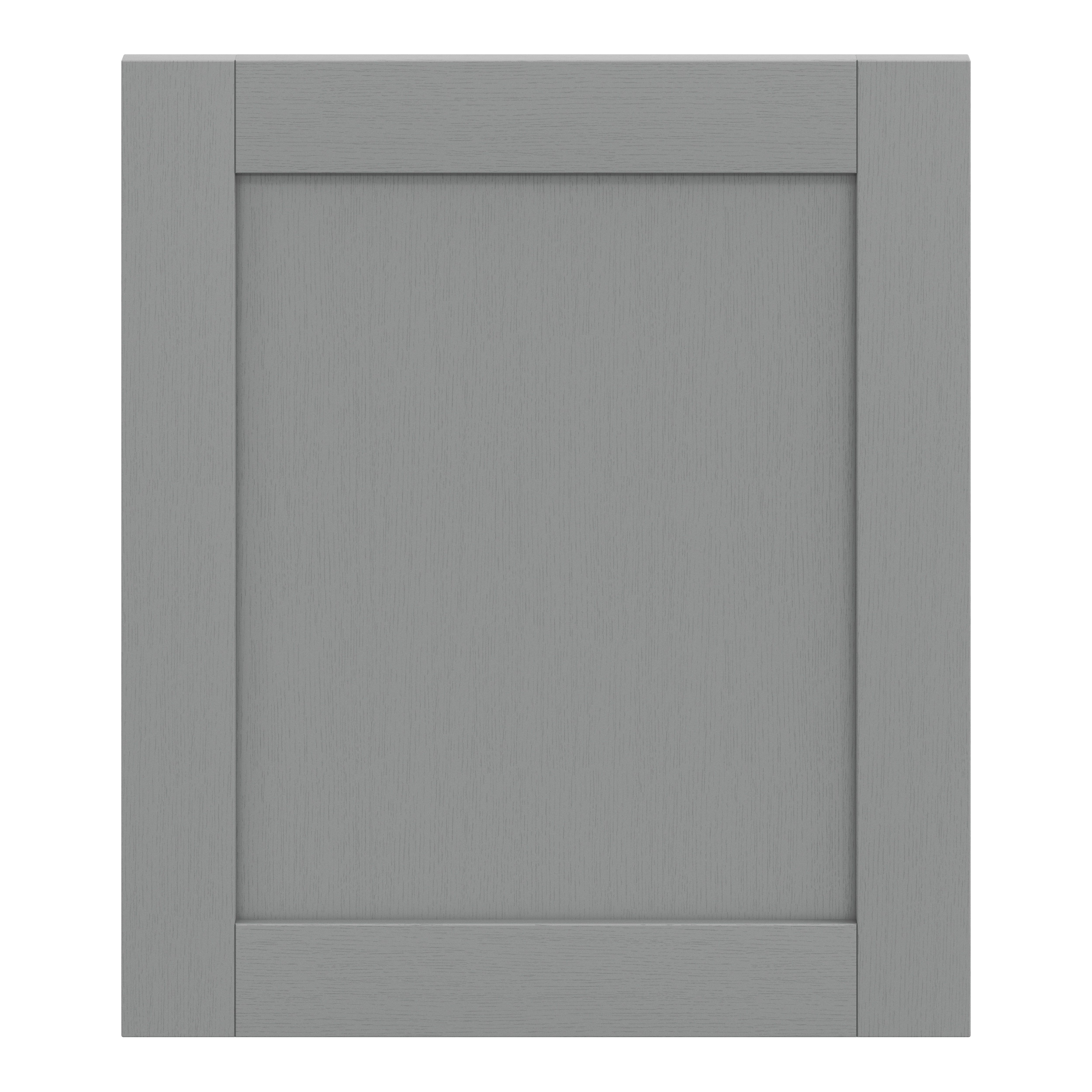 GoodHome Alpinia Matt Slate Grey Painted Wood Effect Shaker Appliance Cabinet door (W)600mm (H)687mm (T)18mm