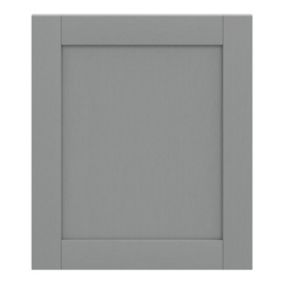 GoodHome Alpinia Matt Slate Grey Painted Wood Effect Shaker Appliance Cabinet door (W)600mm (H)687mm (T)18mm