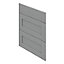 GoodHome Alpinia Matt Slate Grey Painted Wood Effect Shaker Drawer front (W)600mm, Pack of 3
