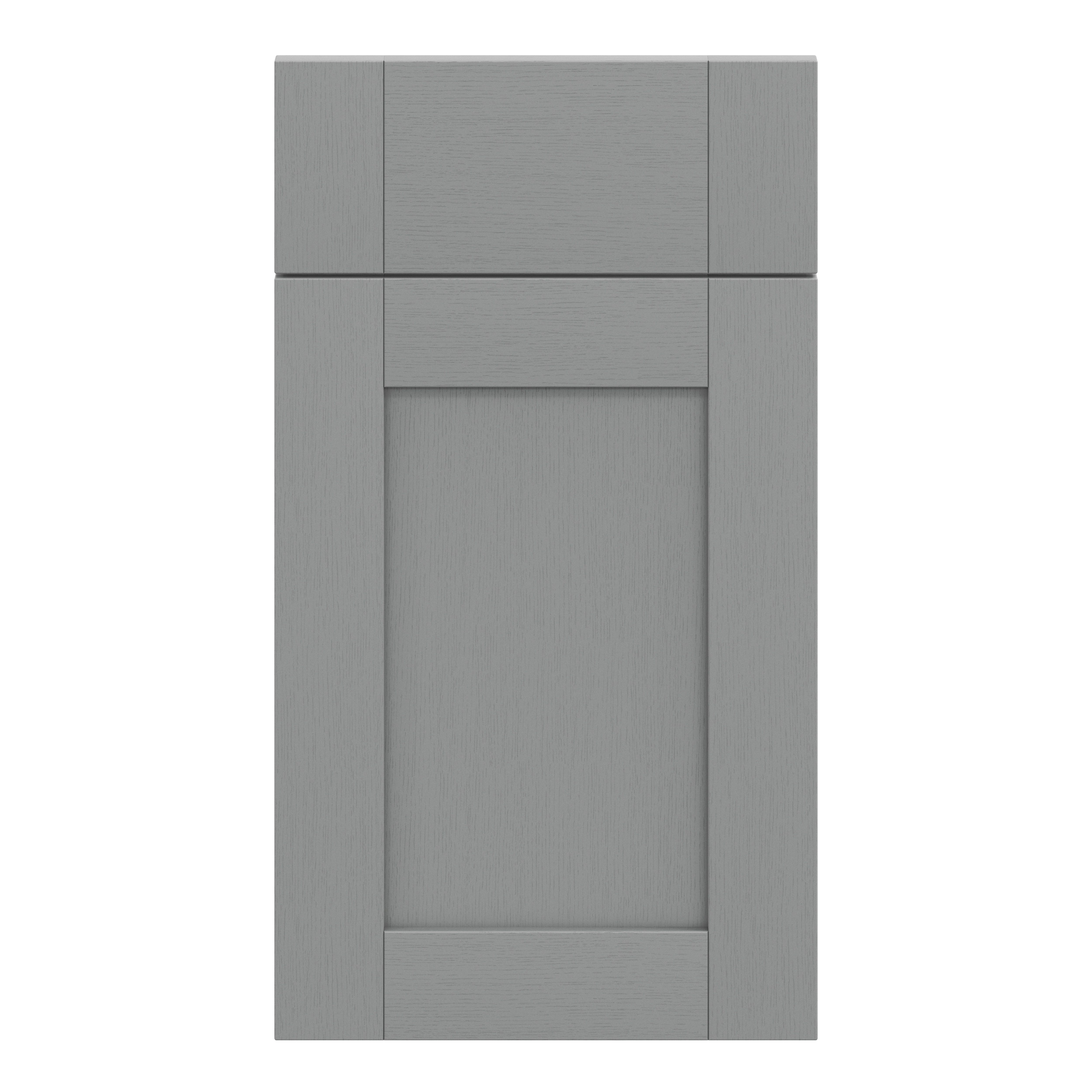 GoodHome Alpinia Matt Slate Grey Painted Wood Effect Shaker Drawerline ...