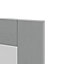 GoodHome Alpinia Matt Slate Grey Painted Wood Effect Shaker Glazed Cabinet door (W)500mm (H)715mm (T)18mm