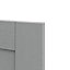 GoodHome Alpinia Matt Slate Grey Painted Wood Effect Shaker Highline Cabinet door (W)300mm (H)715mm (T)18mm