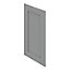 GoodHome Alpinia Matt Slate Grey Painted Wood Effect Shaker Highline Cabinet door (W)400mm (H)715mm (T)18mm