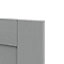 GoodHome Alpinia Matt Slate Grey Painted Wood Effect Shaker Highline Cabinet door (W)450mm (H)715mm (T)18mm