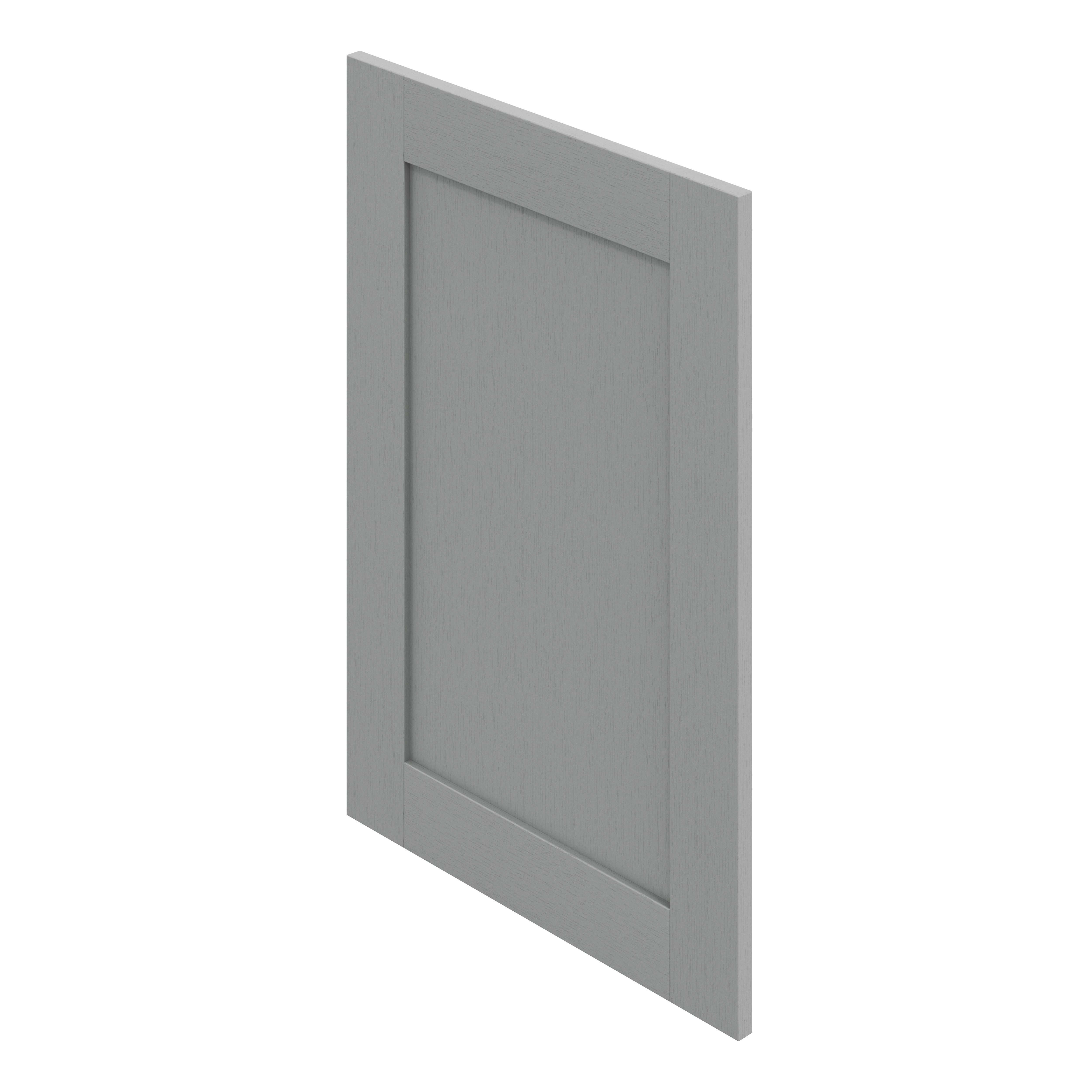 GoodHome Alpinia Matt Slate Grey Painted Wood Effect Shaker Highline Cabinet door (W)500mm (H)715mm (T)18mm