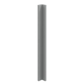 GoodHome Alpinia Matt Slate Grey Painted Wood Effect Shaker Matt slate grey wood effect Standard Corner post, (W)59mm