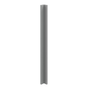 GoodHome Alpinia Matt Slate Grey Painted Wood Effect Shaker Matt slate grey wood effect Tall Wall corner post, (W)59mm