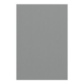 GoodHome Alpinia Matt Slate Grey Painted Wood Effect Shaker Standard Clad on end panel (H)900mm (W)610mm