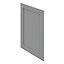 GoodHome Alpinia Matt Slate Grey Painted Wood Effect Shaker Tall appliance Cabinet door (W)600mm (H)867mm (T)18mm