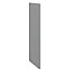 GoodHome Alpinia Matt Slate Grey Painted Wood Effect Shaker Tall Appliance & larder Clad on end panel (H)2400mm (W)610mm
