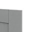 GoodHome Alpinia Matt Slate Grey Painted Wood Effect Shaker Tall larder Cabinet door (W)500mm (H)1467mm (T)18mm