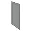GoodHome Alpinia Matt Slate Grey Painted Wood Effect Shaker Tall larder Cabinet door (W)600mm (H)1181mm (T)18mm