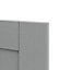 GoodHome Alpinia Matt Slate Grey Painted Wood Effect Shaker Tall wall Cabinet door (W)250mm (H)895mm (T)18mm