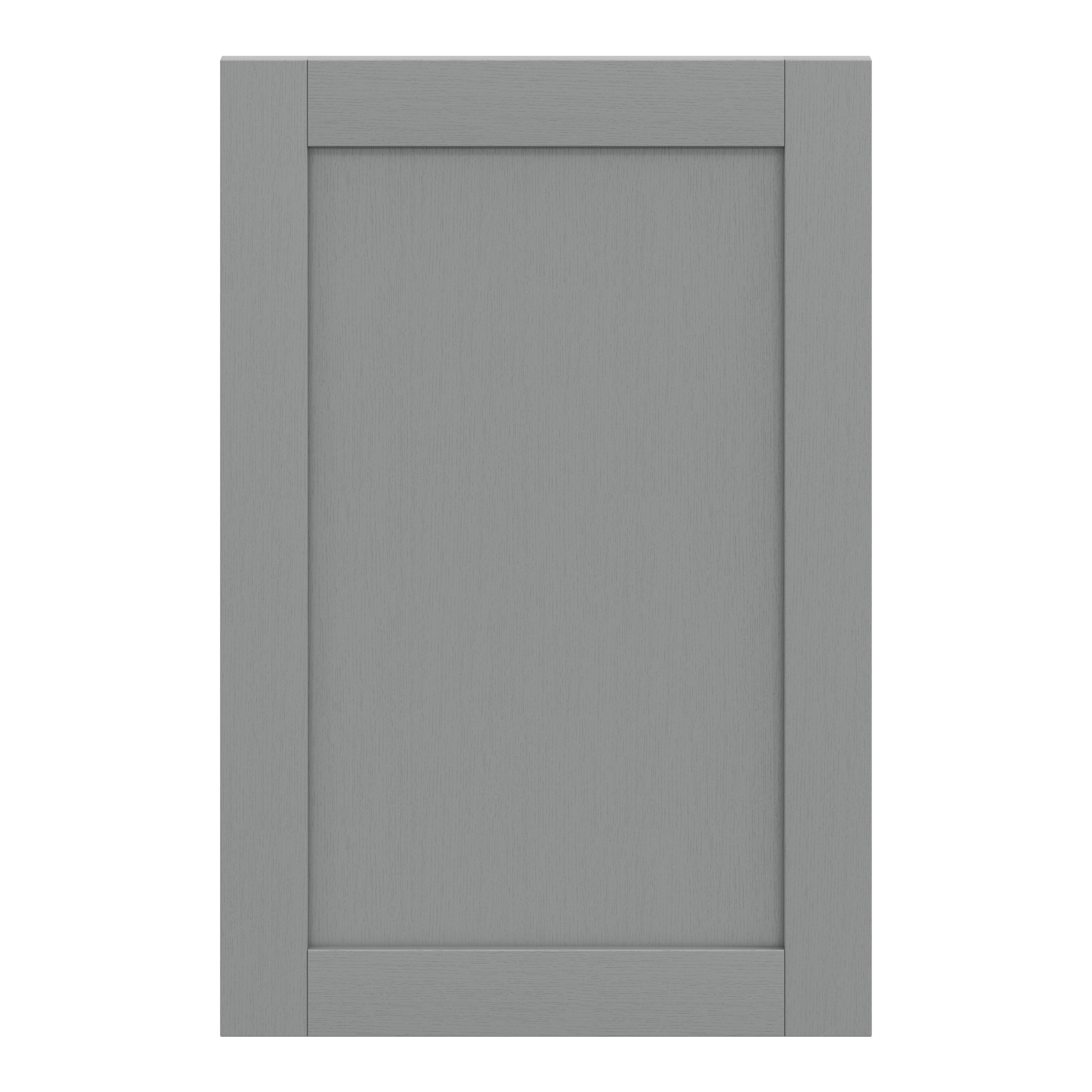 GoodHome Alpinia Matt Slate Grey Painted Wood Effect Shaker Tall wall ...