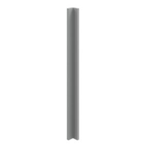 GoodHome Alpinia Matt Slate Grey Painted Wood Effect Shaker Tall Wall corner post, (W)59mm (H)895mm