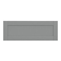 GoodHome Alpinia Matt slate grey wood effect Drawer front, bridging door & bi fold door, (W)1000mm (H)356mm (T)18mm