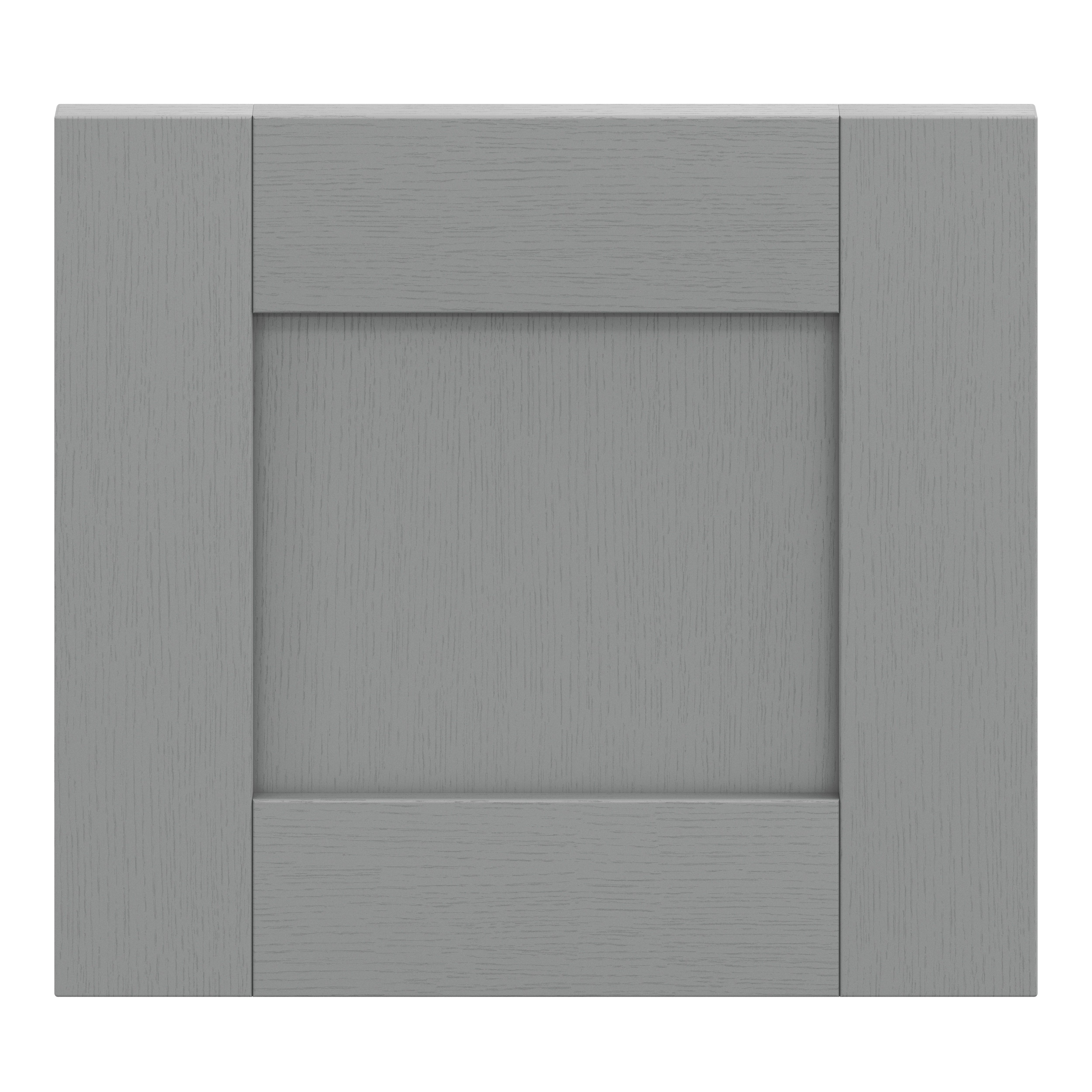 GoodHome Alpinia Matt slate grey wood effect Drawer front, bridging door & bi fold door, (W)400mm (H)356mm (T)18mm