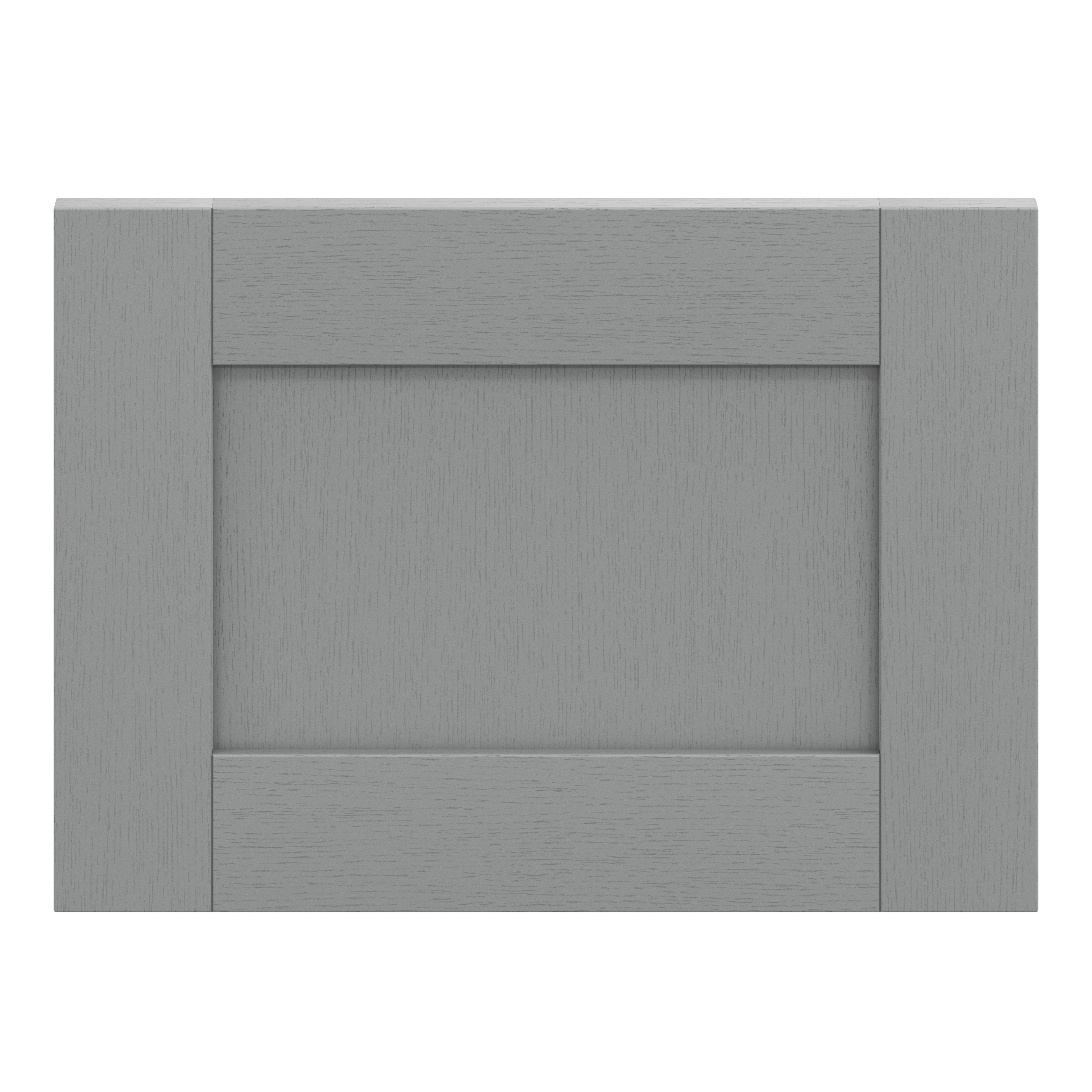 GoodHome Alpinia Matt slate grey wood effect Drawer front, bridging door & bi fold door, (W)500mm (H)356mm (T)18mm