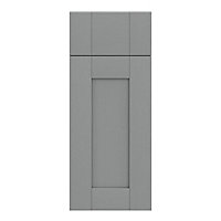 GoodHome Alpinia Matt slate grey wood effect Drawerline door & drawer front, (W)300mm (H)715mm (T)18mm