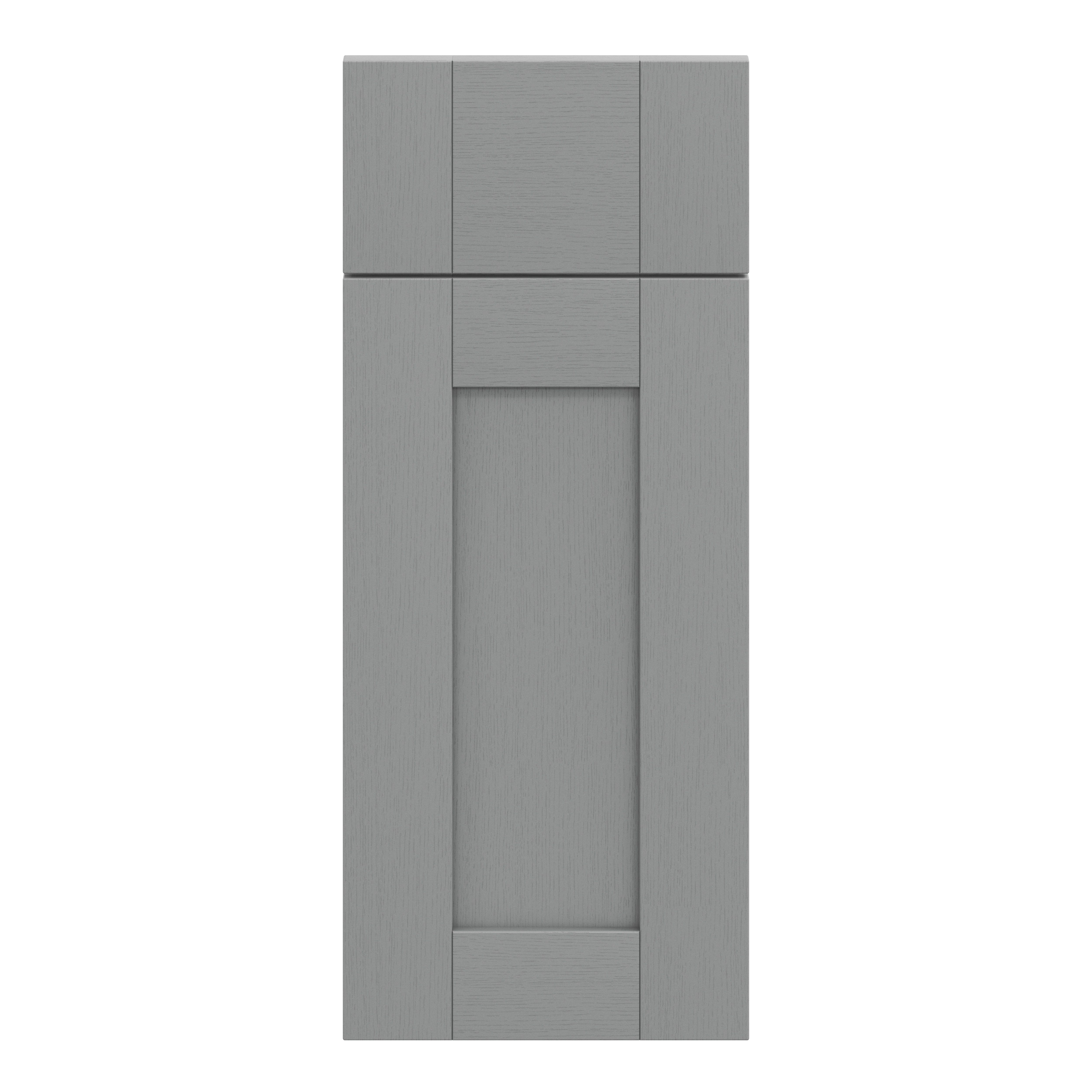 GoodHome Alpinia Matt slate grey wood effect Drawerline door & drawer front, (W)300mm (H)715mm (T)18mm