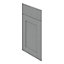 GoodHome Alpinia Matt slate grey wood effect Drawerline door & drawer front, (W)400mm (H)715mm (T)18mm