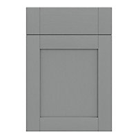 GoodHome Alpinia Matt slate grey wood effect Drawerline door & drawer front, (W)500mm (H)715mm (T)18mm