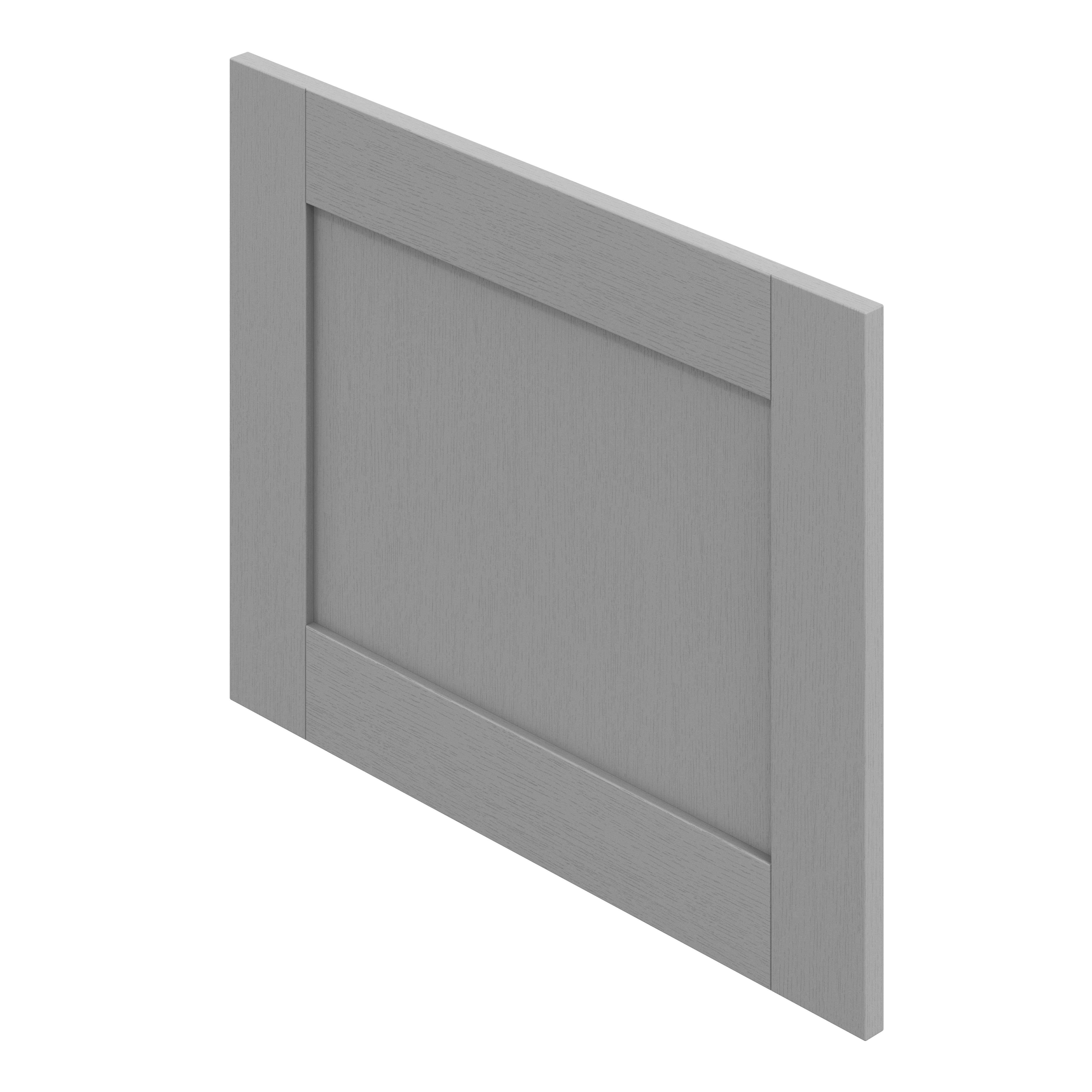 GoodHome Alpinia Matt slate grey wood effect Shaker Appliance Cabinet door (W)600mm (H)453mm (T)18mm