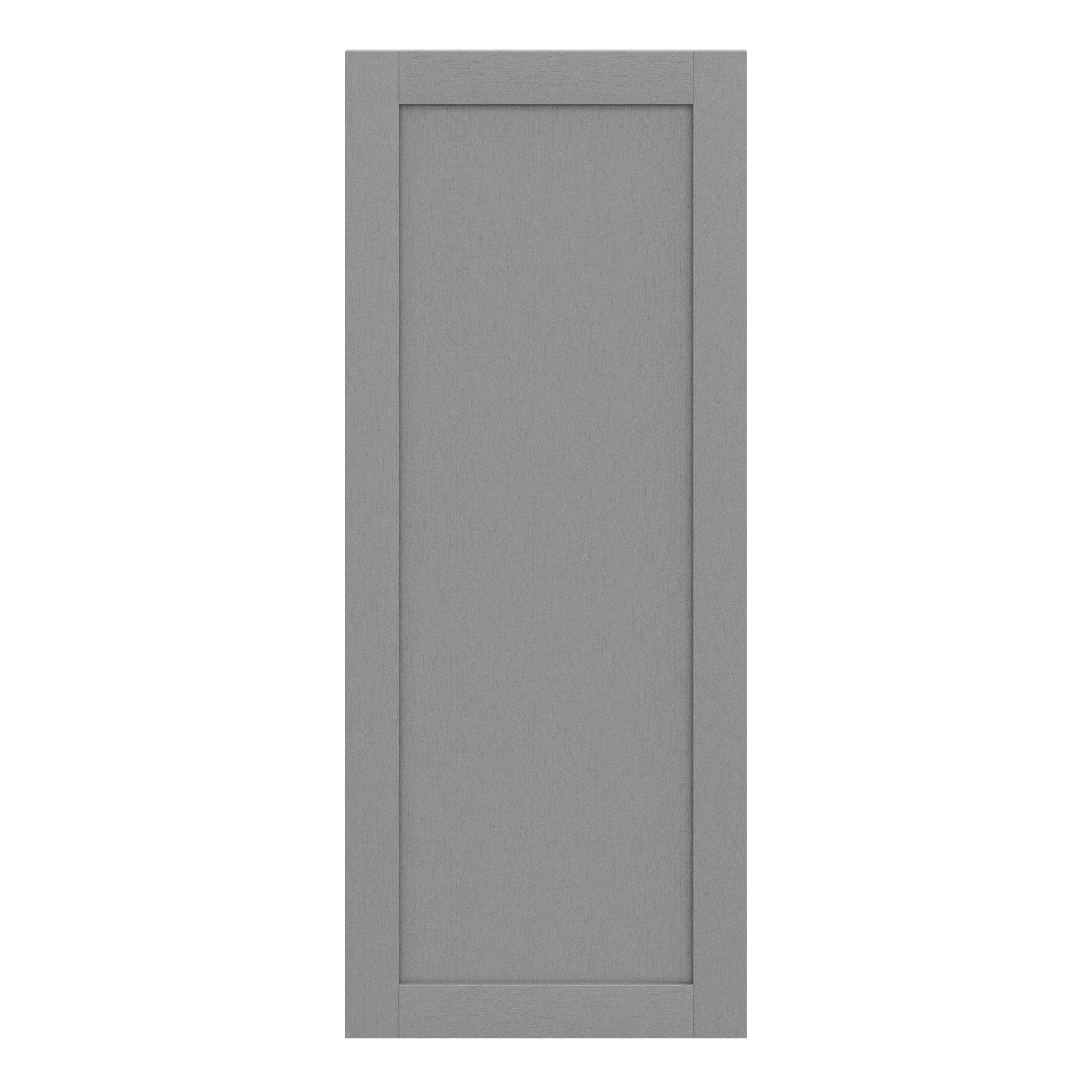 GoodHome Alpinia Matt slate grey wood effect Shaker Tall larder Cabinet door (W)600mm (H)1467mm (T)18mm