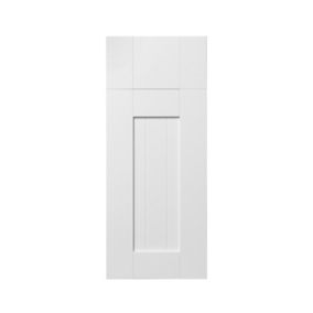 GoodHome Alpinia Matt white Door & drawer, (W)300mm (H)715mm (T)18mm
