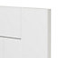 GoodHome Alpinia Matt white Door & drawer, (W)400mm (H)715mm (T)18mm