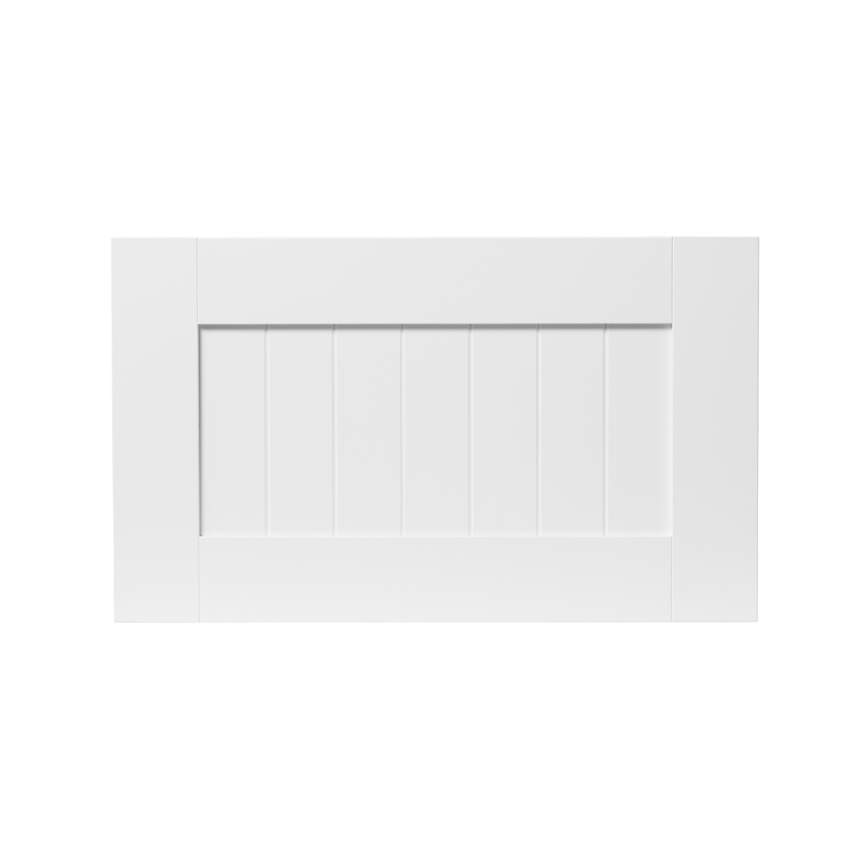 GoodHome Alpinia Matt white Drawer front, bridging door & bi fold door, (W)600mm (H)356mm (T)18mm