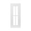 GoodHome Alpinia Matt white tongue & groove shaker Glazed Cabinet door (W)300mm (H)715mm (T)18mm