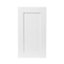 GoodHome Alpinia Matt white tongue & groove shaker Highline Cabinet door (W)450mm (H)715mm (T)18mm