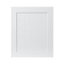 GoodHome Alpinia Matt white tongue & groove shaker Highline Cabinet door (W)600mm (H)715mm (T)18mm