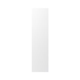 GoodHome Alpinia Matt white tongue & groove shaker Tall Appliance & larder End panel (H)2190mm (W)570mm, Pair