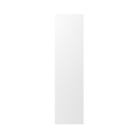 GoodHome Alpinia Matt white tongue & groove shaker Tall Appliance & larder End panel (H)2190mm (W)570mm