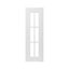 GoodHome Alpinia Matt white tongue & groove shaker Tall glazed Cabinet door (W)300mm (H)895mm (T)18mm