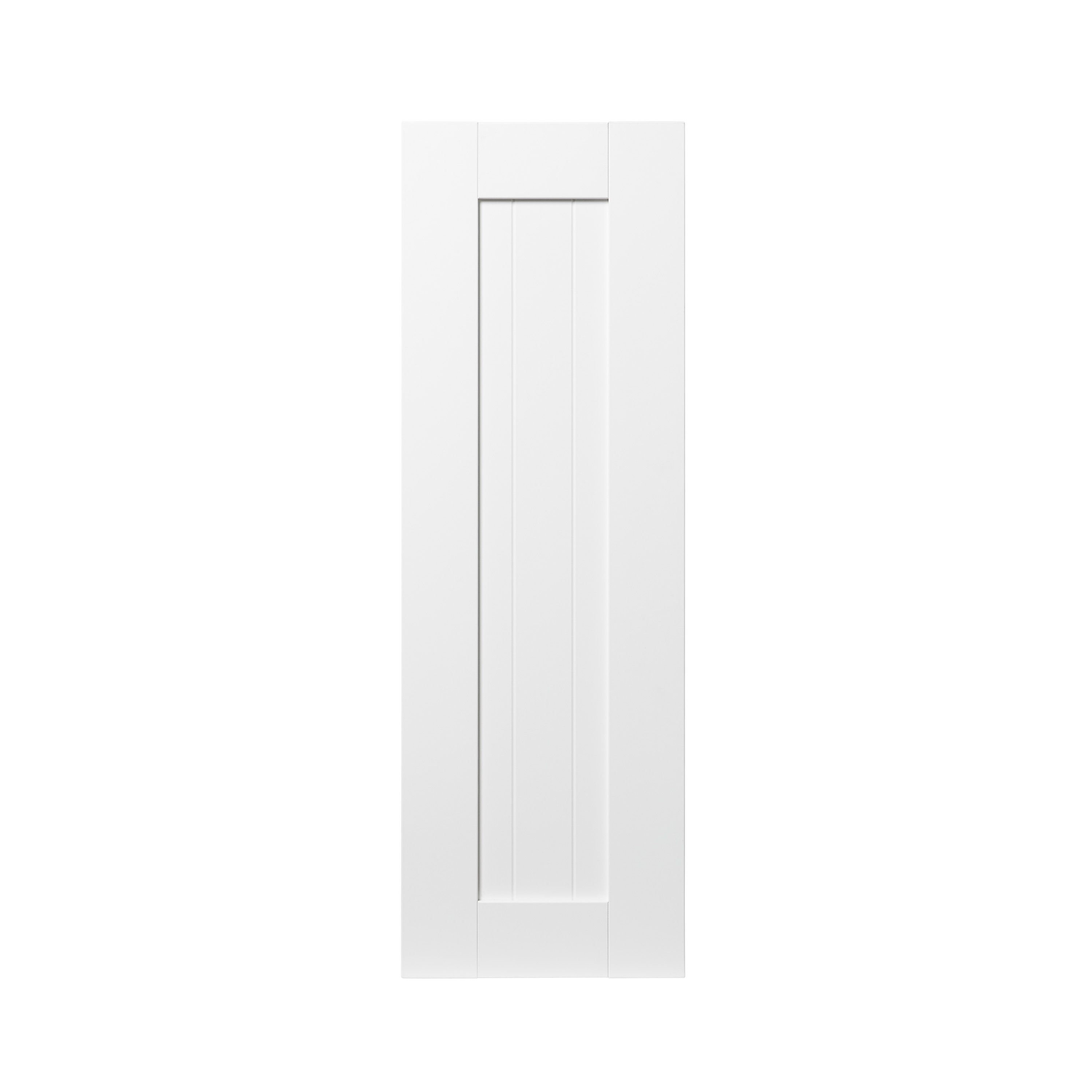 GoodHome Alpinia Matt white tongue & groove shaker Tall wall