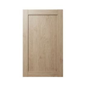 GoodHome Alpinia Oak effect shaker 50:50 Larder Cabinet door (W)600mm (H)1001mm (T)18mm