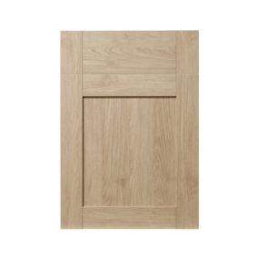 GoodHome Alpinia Oak effect shaker Cabinet door, (W)500mm (H)715mm (T)18mm